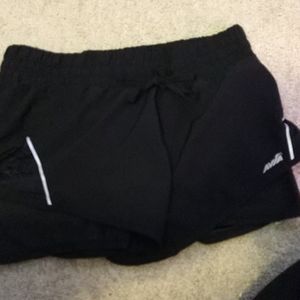 Black Avia shorts with black spandex